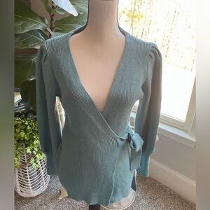 Kirundo Knit Top Wrap around in gently used condition SZ M